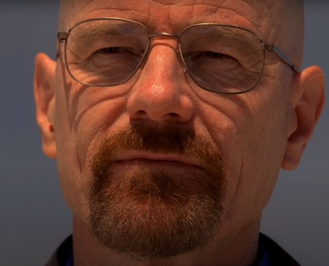 Walter White as Heisenberg on Breaking Bad